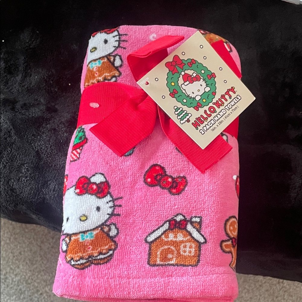 Hello Kitty Pink Hand towel Set